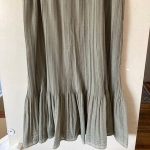EUC Talbots Maxi Skirt, Light Olive, Size 16W